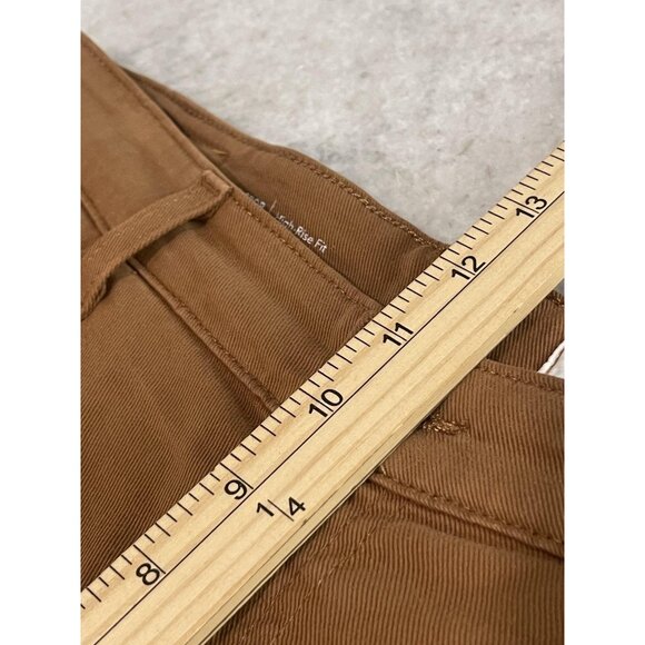 AG Jeans Pants Womens 30 Brown SaigeWide Leg High Rise Raw Hem Twill Casual - Picture 9 of 11